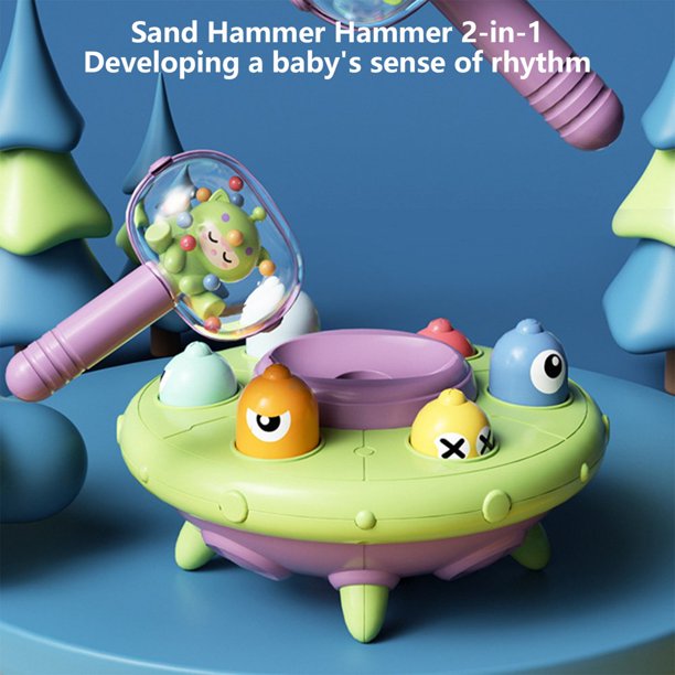 Jeu De Tape-taupe Tortue éducatif – Marteler Pour Apprendre Couleurs Et Coordination, Jouet Interactif ABS Dès 3 Ans