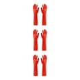 thumbnail image 2 of Youkk 2X Rubber Gloves Kitchen Gadget Gardening Tool Exquisite Multipurpose Yard Red S 3Set, 2 of 6