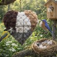 thumbnail image 4 of Handmade Fiber Bird Nesting Heart, Hummingbird Nesting Material,1 Refillable Heart Shape Hummingbird Nesting, Winter Fowl Gifts Animal Hummingbirds Lovers Home Garden Yard, 4 of 8