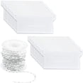 thumbnail image 1 of Ensemble de Réparation de 20 Pcs de Lattes Inférieures de Poids pour Stores Verticaux 89 mm (3,5 Pouces) x 10 m, Blanc, 1 of 4