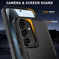 thumbnail image 4 of KOMI for Samsung Galaxy S25 Plus Case with HD Screen Protector, 10 FT Military Grade Drop Protection, Anti-Slip Phone Case, Black, 4 of 5