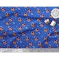 thumbnail image 3 of Soimoi Blue Modal Satin Fabric Musical Notes,Dot & Goggles Fashion Printed Fabric 1 Yard 42 Inch Wide, 3 of 3