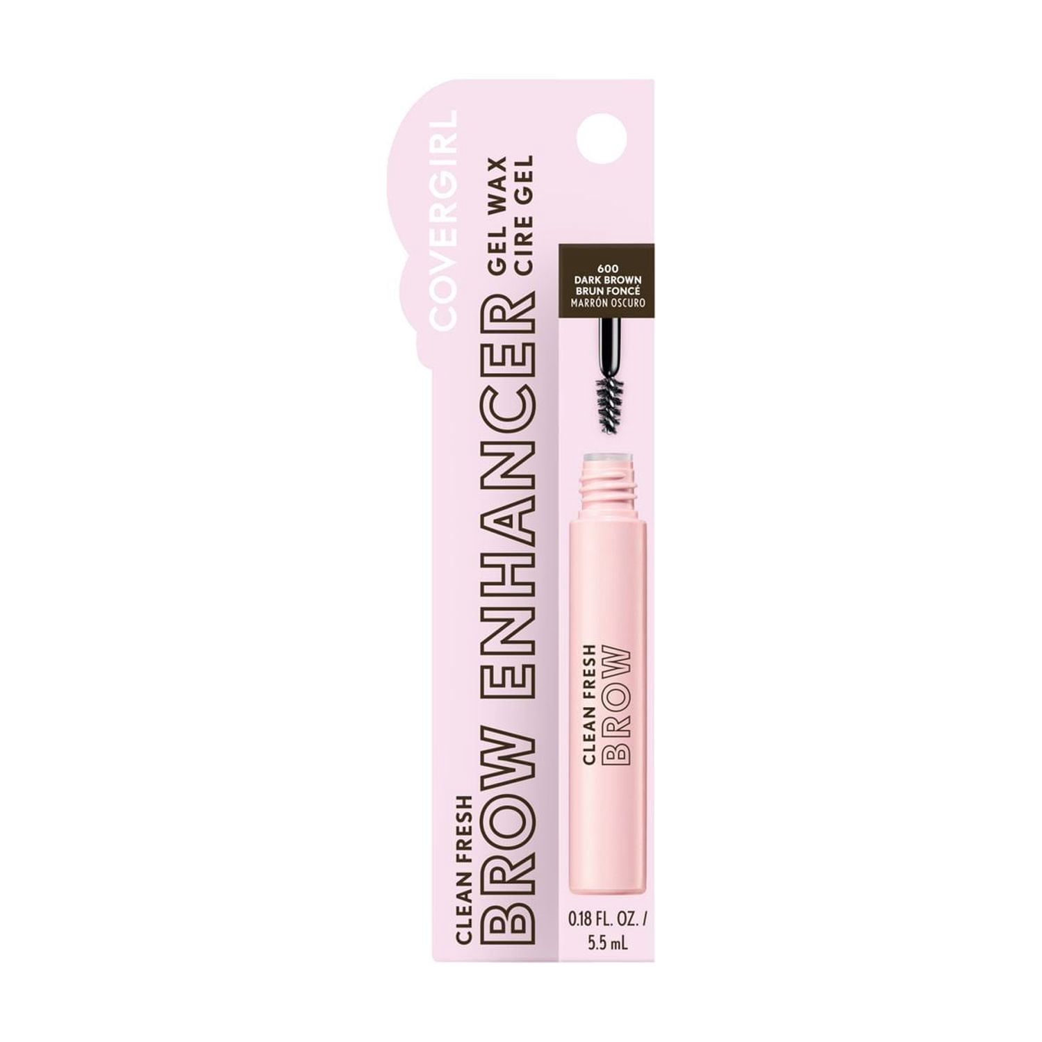 COVERGIRLClean Fresh Brow Enhancer Cire Gel, Tenue Souple, Non Collante, Sans Grumeaux, Tenue Longue Durée, Formule Vegan