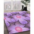 thumbnail image 3 of Ahgly Tapis Rectangulaire Lavable en Machine Orchidée Violet, 2 Pieds x 3 Pieds, 3 of 7
