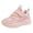 Pink, variant on YOUSNH Girls Sports Shoes Fashionable New Pattern Simple Solid Color Four Seasons Casual Flat Bottom Thick Bottom Comfortable Hook Loop Shoes Kids Sneakers Pink 12