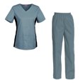 thumbnail image 1 of Women's Scrubs Set Scrub Top and Pants Scrubs Set, 1 of 3