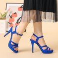 thumbnail image 2 of BLISSFUL STEP Sandales à Talons Aiguilles à Brides, Plateforme, Slingback pour Femmes, 2 of 6