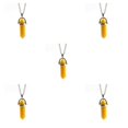 thumbnail image 3 of QualitChoice Hexagon Column Charm Exquisite Women Men Making Findings Handmade Anniversary Hanging Pendants Colorful Crystal Yellow 5Set, 3 of 6