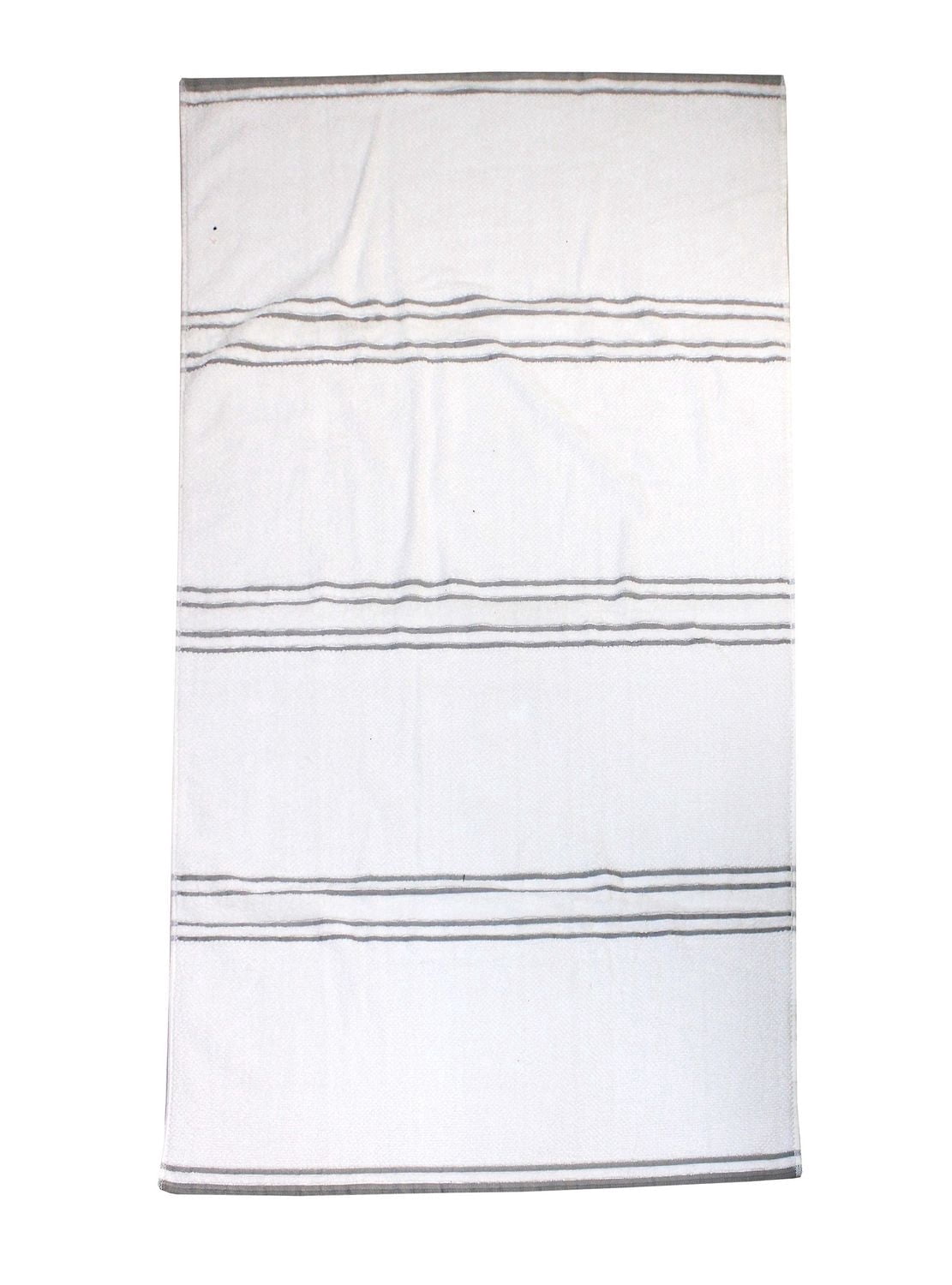 Hometrends Fashion Bath Towel, 30" x 54", Yarn Dyed, 350 GSM, White, 1 Piece
