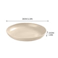 thumbnail image 3 of Fridja 11 inch Large Dinner Plates, Solid Color Antifall Round Plates, Unbreakable Dinner Plastic Vegetable Plates, Snack Plates Dining Table Bones Plates Garbage Plates Salad Plates, 3 of 3