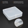 thumbnail image 4 of Unique Bargains 120x30mm Plastic Square Clear Storage Container Box with Lid, 4 Pack, 4 of 5
