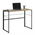 thumbnail image 3 of Pemberly Row Wood & Metal Frame Computer Desk in Sonoma Oak/Black, 3 of 5