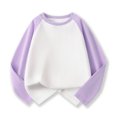thumbnail image 2 of Kids Boys Girls Summer T-Shirts Long Sleeve Raglan Color Block Loose Fit Casual Baseball Tee Blouse Spring Shirts For Boy 4-5T, 2 of 3