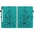 thumbnail image 2 of Tablet Case for FOXDOCK Samsung Galaxy Tab S10 Plus – Premium PU Leather Cover with Lily Embossed Design, Card Slots, 2 of 6