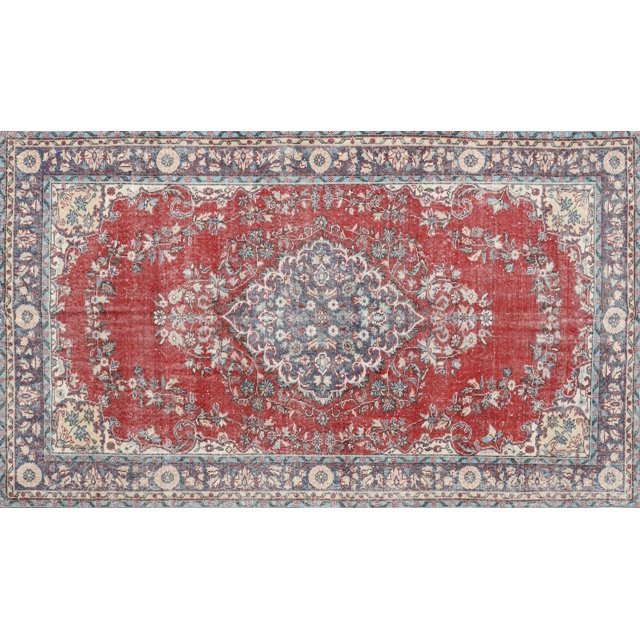 Ahgly Company Indoor Rectangle Traditional Cherry Red Persian Area Rugs, 4' x 6'