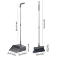 thumbnail image 3 of Dvkptbk Broom and Dustpan Brooms and Dustpan Floor Brush 3-in-1 Set Household Cleaning Supplies Stainless Steel Handle Brooms and Dustpan Combo Set for Home Office Cleaning Supplies, 3 of 9