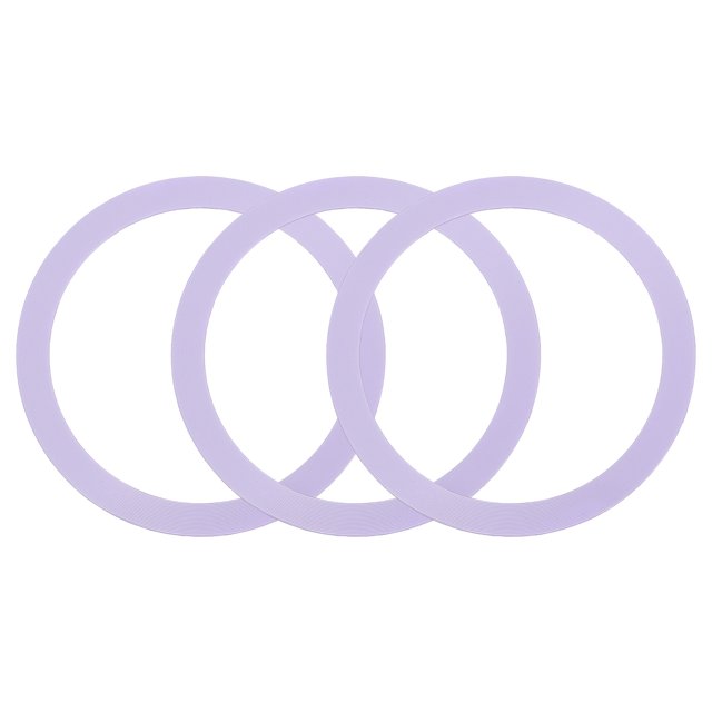3Pcs Magnetic Adapter Ring, Magnetic Wireless Charger Conversion Kit, Purple