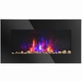thumbnail image 1 of HOMCOM 1500W Electric Fireplace Heater, 28.5" in Wall Recessed, 7 Color Light Wall Mounted Heating, 1 of 10