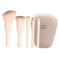 thumbnail image 4 of Ensemble d'Outils de Pinceaux de Maquillage 5 Pcs Produits de Beauté Multifonctionnels avec Boîte de Rangement Beige, 4 of 6