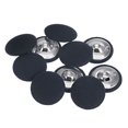 thumbnail image 1 of Unique Bargains 10pcs 40L Fabric Cloth Covered Button 25mm Round Metal Shank Sewing Buttons for Suits Dress Blouses, Deep Blue, 1 of 5