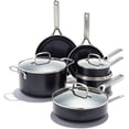 thumbnail image 1 of OXO Agility Ceramic Non-Stick 10-Piece Cookware Set, 1 of 8