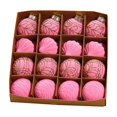 thumbnail image 3 of Feltree Christmas Decorations 16 Piece Flocked Christmas Balls Christmas Decoration SetMultiple Styles of Christmas Tree Decorations Can Also Be Used for Other Party, 3 of 8