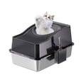 thumbnail image 1 of Kojooin Stainless Steel Litter Box with Lid, Enclosed Litter Box with Cat Litter Mat and Scoop, Extra Large High Sided Cat Litter Trays Easy Clean Detachable, 1 of 7