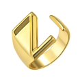 thumbnail image 3 of XZNGL Womens Fashion Ring Couple Ring Opening 26 Letters Ring Jewelry, 3 of 8