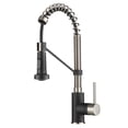 thumbnail image 1 of Kraus KPF-1610SFSMB Robinet de Cuisine Commercial Bolden de 18 Po Sans Taches avec Tête de Jet à Double Fonction à Abaissement, Tout-en-un - Acier Inoxydable et Fini Noir Mat, 1 of 11