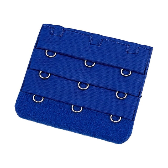 stanreset Extension Strap Bra Extender Buckle 3 Hook Women Accessories Practical Elastic Multicolor Clips Tight 3 Rows Underwear royal blue