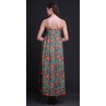 thumbnail image 3 of Bimba Robe Longue Maxi à Bretelles Spaghetti Ajustables à Imprimé Floral, Tenue de Plage d'Été - X-Grand, 3 of 6