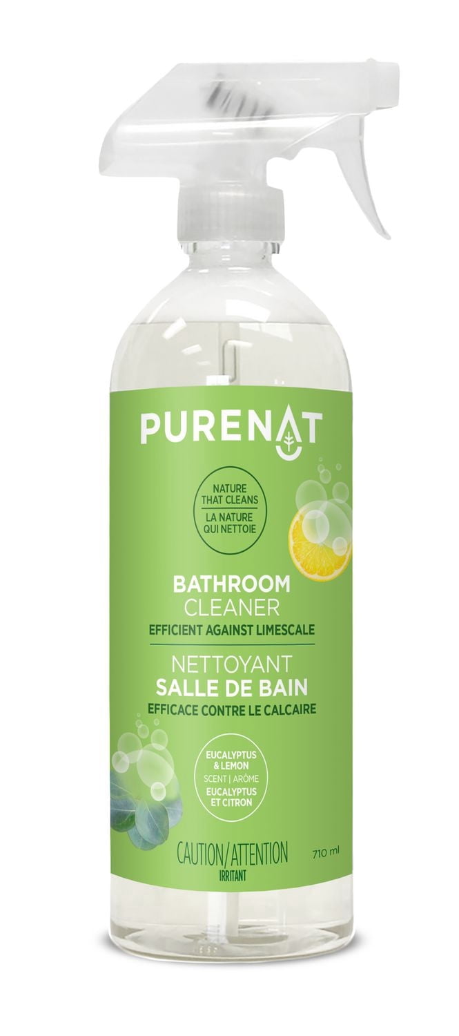PureNat Nettoyant pour Salle de Bain, Vaporisateur, Nettoyant Naturel, 710ml