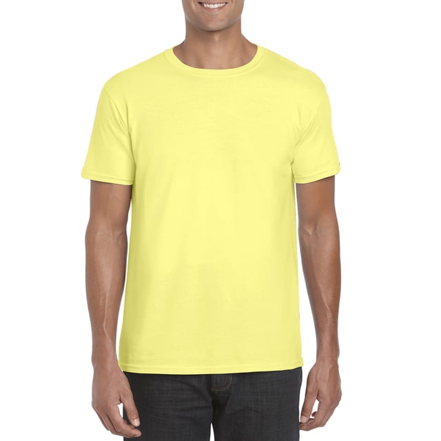 Gildan T-Shirt Softstyle pour Hommes, 2TG, Cornsilk