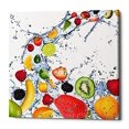 thumbnail image 1 of Epic Graffiti Fruit Splash II Art Mural sur Toile, 18 Pouces x 18 Pouces, Rouge, 1 of 1