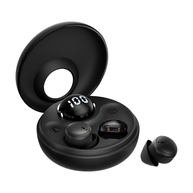 Virelaxpo Mini Invisible Sleep Earbuds with True Wireless and Noise Reduction for Side Sleeping Comfort