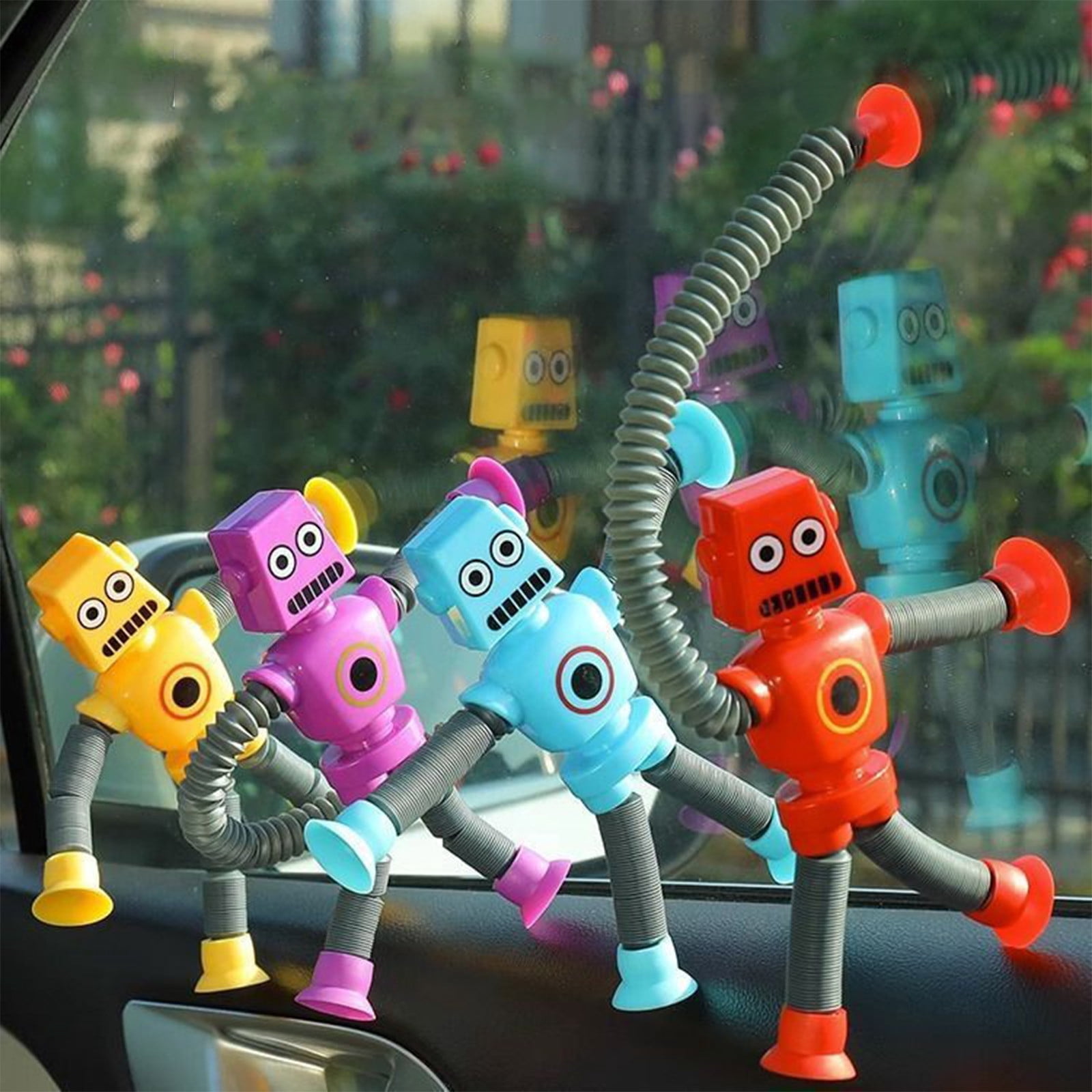 12 pcs Telescopic Suction Cup Robot Toy, Coolest Pop Tubes Sensory