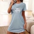 thumbnail image 2 of Amzcrzy Pyjamas pour Femmes Mode Imprimé Cœur Valentines Day Robe Décontractée Confortable à Manches Courtes Chemises de Nuit pour Femmes Valentines Day Cadeaux, 2 of 5