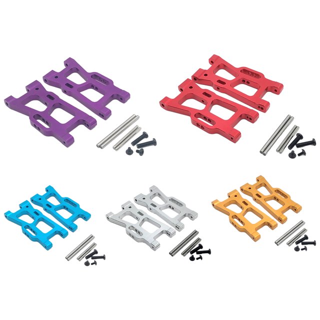 mmirethe 2 Sets Enhanced Rear Lower Suspension Arm For Wltoys 1/14 144001 RC Upgrade Part Blue