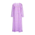 thumbnail image 3 of FcBaudy Robe à Manches Longues à Col en V, Robes d'Été pour Femmes, Robes pour Femmes Mode Femmes Robe Décontractée à Imprimé Robe à Col en V à Manches Longues Robe Longue Robe Femme, 3 of 5