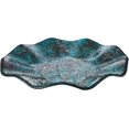 thumbnail image 1 of WHOLE HOUSEWARES Plaque de Fleurs, Bleu Multi 13.8 D X 1.8 H. Plateaux de Service, 1 of 6