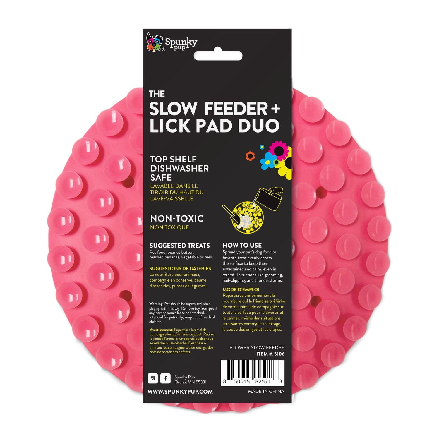 Slow Feeder - Lick Pad Combo Dog Toy