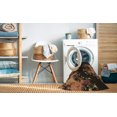 thumbnail image 2 of Ahgly Company Tapis d'Intérieur Lavable à la Machine, Carré, Transitionnel, Brun Pâle, Tapis de Zone, 4 Pieds Carré, 2 of 7