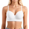 thumbnail image 1 of Bmisegm Comfortable Women's Lace Bra with -Position Straps Backless Design Plus Size Option for All Seasons White XXXXL, 1 of 6