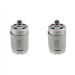 2X DC RS550 Motor 13 Teeth 9.5 mm Replace for Cordless Drill Screwdriver 18V,2 * 13 teeth Motor,Silver