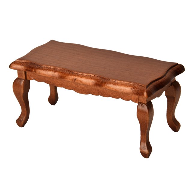 Doll House End Table, Miniature End Table Model Wooden Doll House Furniture, Doll House Furniture Wood, Mini Doll House Props For 1/12 Doll House Playing