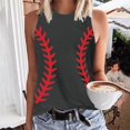 thumbnail image 2 of Birdeem Débardeur Ajusté à Imprimé Floral pour Femmes, Col Rond, Sans Manches, à Blocs, Tunique, T-Shirt, Hauts, 2 of 7