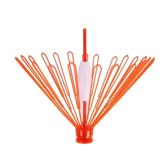 Capteur Portable de Pêche Routière Pêche sur Roche Pêche Automatique Capteur de Parapluie Fonctionnel pour Usage Extérieur Orange