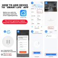 thumbnail image 3 of Tuya Zigbee Smart Vibration Sensor Tilt Detector Home Security Protection Smart Life App Real-Time Monitor Alarm,1x Smart Vibration Sensor,White, 3 of 8