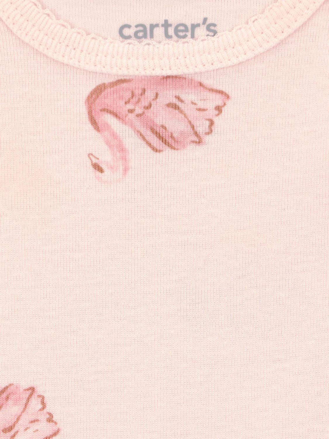 Lot de 3 bodies à manches courtes pour bébé fille Carter's Child of Mine, motif floral rose et inscription « Love ».