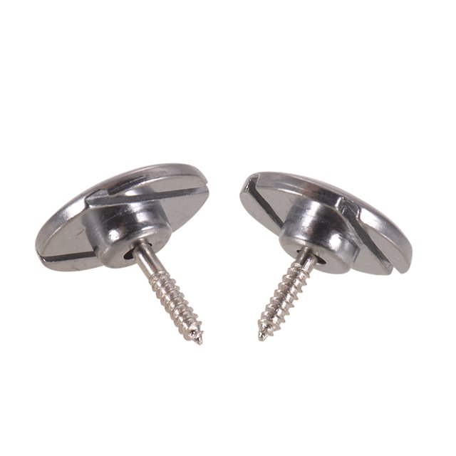 Electric Bass String Holder Round Bass Guitar Replacement Parts Accessory with Mounting Screws, 2-Pack